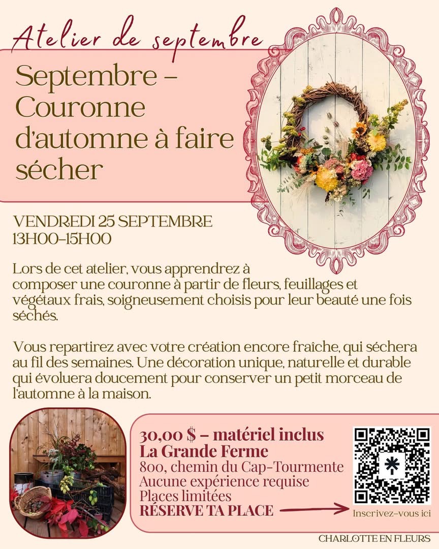 CHARLOTTE EN FLEURS 25 septembre